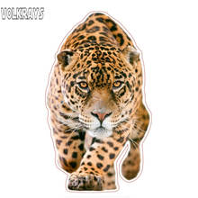 Volkrays Funny Car Sticker Walking Leopard Stickers Motorcycles Auto Decals Waterproof Sunscreen Creative Decal PVC,22cm*12cm 2024 - buy cheap