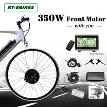 Kit de conversão em ebike, kit de peças para converter bicicleta comum em elétrica, motor de cubo dianteiro, 36v, 350w, lcd8, lcd3, 22a 2024 - compre barato