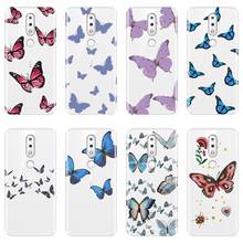Back Cover For Nokia 4.2 3.2 Soft Silicone Butterfly Pretty Aesthetic Beautiful Phone Case For Nokia 7.1 6.1 5.1 3.1 2.1 Plus 2024 - buy cheap