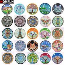 HOMFUN Diamond Painting LED Lamp Light Mandala 5D Diamond Embroidery Landscape Rhinestones DIY Diamond Christmas Halloween Gift 2024 - buy cheap