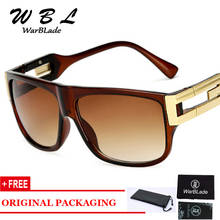 WarBLade Retro Flat Top Men Square Sunglasses Brand Designer Fashion Gradient Clear Lens Shades Women UV400 2024 - buy cheap