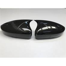 For Volkswagen Polo 6R 2009-2016 Bat Mirror Cover Batman Piano Black 2 PCs Left Right Mirror Modified Accessories Styling 2024 - buy cheap