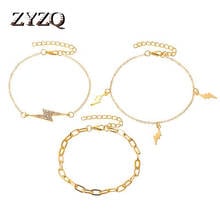 ZYZQ-pulsera de moda de 3 piezas para mujer, brazalete creativo, conjunto de combinación de decoración 2024 - compra barato