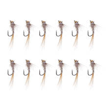 12 Uds. Prince Bead Head, ninfa, moscas de pesca con mosca-una docenas de moscas húmedas, cebos de pesca para pescador 2024 - compra barato