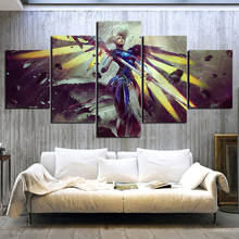 Home Decoration Canvas Paintings 5 Pieces Mercy Pictures Cartoon Wall Artwork New Style Prints Modular Poster For Living Room 2024 - buy cheap