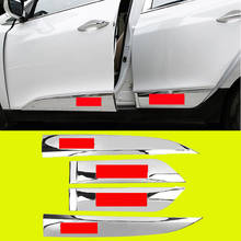 Cubierta de moldura lateral para Hyundai ix35, 2010-2015, ABS, cromo, 4 unidades 2024 - compra barato