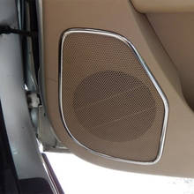 Cubierta de altavoz para puerta Interior de coche, pegatina de estilo para Hyundai Santa fe 2006-2012, 4 unids/set por juego 2024 - compra barato