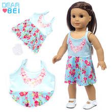 New small  Lovely Unicorn  dress in spring  Fit For American Girl Doll 18 Inch Doll Clothes , Shoes are not included. 2024 - buy cheap