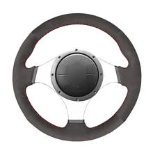 DIY Car Accessories Black Suede Steering Wheel Cover for Mitsubishi Lancer Evolution 8 VIII Lancer Evolution 9 IX 2024 - buy cheap