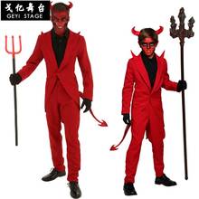 Adulto encapuçado mal vermelho demônio trajes do mal roupas cosplay uniforme robe fantasia cosplay roupas trajes assustadores dia das bruxas 2024 - compre barato
