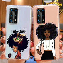 Melanin Afros Black Women Hair Art phone Case For Samsung S20 plus S10 S9 S8 Plus A30 S7 edge A50 A70 A51 A71 S10E Soft TPU Case 2024 - buy cheap