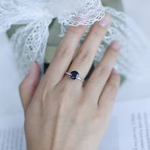 Женское Винтажное кольцо с голубым сапфиром 925 карата 2024 - купить недорого