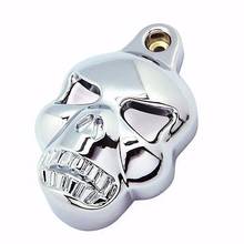 Skull Horn Cover Stock Cowbell For Harley  Evo 1992-2012 Bobber Chopper Cruiser Motorcycle Accessories Parts Chrome 2024 - buy cheap