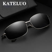 KATELUO 2020 Vintage de los hombres del diseñador gafas de sol polarizadas UV400 lente hombres gafas de sol de gafas para conducir 2245 2024 - compra barato