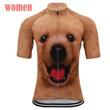 Camiseta de ciclismo con diseño de perro para mujer, ropa de ciclismo, ropa de bicicleta de carretera, braetan 2024 - compra barato