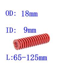 1 шт. Красная пружина для сжатия средней нагрузки наружный диаметр пружины 18 мм внутренний диаметр 9 мм Длина 65-125 мм 2024 - купить недорого