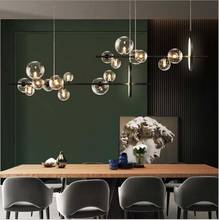 Nordic modern minimalist atmosphere living room lamp creative personality home villa hall rainbow bubble lamp restaurant chandel 2024 - buy cheap