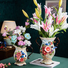 WSHYUFEI Modern Minimalist Ceramic Vase Flower arrangement Home Livingroom Furnishing Decoartion Office Desktop Crafts 2024 - buy cheap