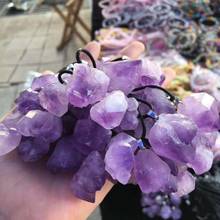 Amethyst pendant quartz crystal cluster natural stones and minerals decoracion moderno good luck spiritual healing 2024 - buy cheap