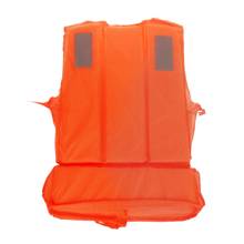 Новый оранжевый вспененный плавучий спасательный жилет для взрослых со свистком J6PF 2024 - купить недорого