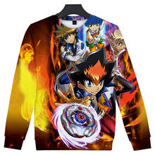 2019 3D Beyblade Burst Evolution Hoodies Sweatshirt shirt Men/Women  Clothes 3D Print No cap Harajuku Streetwear O-Neck 2024 - buy cheap