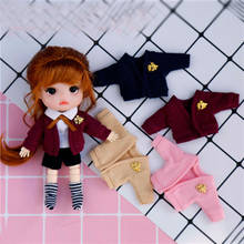 ob11 baby clothes jasmine GSC clay head meijie piggy day college uniform cardigan doll clothes 1/12 bjd doll accessories 2024 - buy cheap