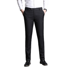 New Suit Pants Men Business Trousers Classic Male Dress Pant Full Length Fashion Pant Grey Black Casual Mens Dress Suit Trousers 2024 - buy cheap
