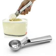 Cuchara de helado de acero inoxidable, herramienta de cocina antiadherente para Hacer bolas de helado de fruta, sandía 2024 - compra barato