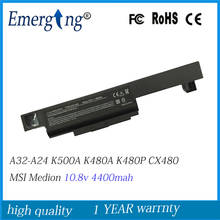 10,8 V 4400mAh Новый ноутбук Батарея для MSI CX480 K480N K480A i3 K480P i5 A480N i7 IB32312G50SX K500A MSI Medion A32-A24 2024 - купить недорого