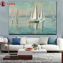 Broca completa quadrado pinturas de cristal arte abstrata, navio à vela no mar diamante bordado redondo completo 5d diy pintura diamante 2024 - compre barato