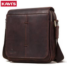 KAVIS New Messenger Bag Men's Shoulder Genuine Cowhide Leather Bags Fashion Male's Crossbody Bags Business and Travel for Men 2024 - buy cheap