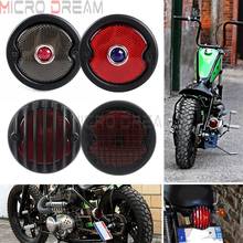 For Harley Bobber Chopper Street Bob Motorcycle Black Grill Retro Brake Tail Light Red Lens Custom Rear Lamp Licence Plate Light 2024 - buy cheap