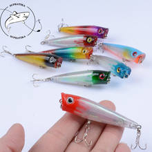 1Pcs Floating Laser Fishing Lures 6.5cm/6.6g Popper Hard Baits Wobblers Crankbait Artificial Isca Tackle For Sea Fishing Bait 2024 - buy cheap