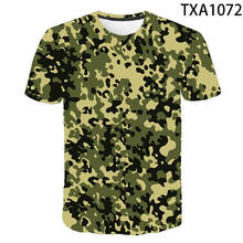 Camiseta de camuflaje militar para hombre y mujer, camisa de manga corta con estampado en 3D, de marca, 2020 2024 - compra barato