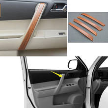 Capa para maçaneta interior da porta do carro 4 tamanhos, abs, para toyota highlander 2008 2009 2010 2011 2012 2013 2024 - compre barato