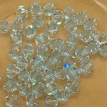 Cuentas de cristal facetadas de rombo azul Lago, abalorios redondos espaciadores sueltos para fabricación de joyas DIY, 3mm, 4mm, 6mm 2024 - compra barato