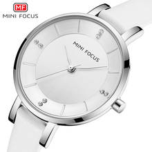 MINI Reloj FOCUS con diamantes de imitación para Mujer, a la moda relojes de cuarzo, resistentes al agua, marca superior de cuero de Reloj de pulsera, relojes de regalo para Mujer 2024 - compra barato