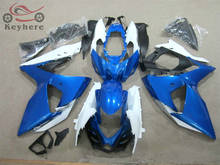 Kit de carenagem moto com molde injeção 100% para suzuki gsxr1000, 2009, 2010, 2011, azul e branco, gsxr 2012, 09-15 2024 - compre barato