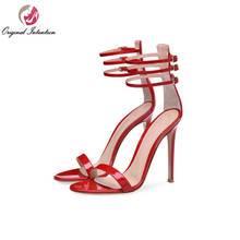 Original Intention New European And American High-heeled Shoes With Sexy Thin Toe Open-toed Single Buckle Sandals Size 35-45 2024 - buy cheap