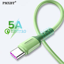 5A Fast Charging USB Type C Cable For Samsung S20 S10 S9 Huawei P30 Xiaomi Mobile Phone USB-C Charger Liquid Silicone Cable Wire 2024 - buy cheap