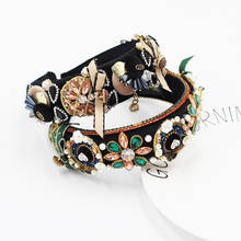 Exaggerated rhinestone bowknot flower sponge headband New style fashion baroque hair accessories 764 2024 - buy cheap