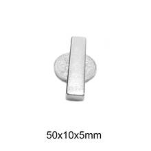 2/5/10/15/20PCS 50x10x5 Strong Sheet Rare Earth Magnet N35 Rectangular Neodymium Magnets 50x10x5mm Block Magnet Strong 50*10*5 2024 - buy cheap