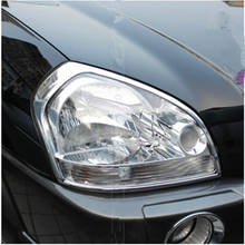 ABS Chrome Front Rear Trunk Headlight Tail Light Lamp Cover Trim Styling Garnish Bezel Molding For Hyundai Tucson 2005-2012 2024 - buy cheap