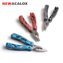 NEWACALOX Outdoor Multitool Pliers Repair Pocket Knife Fold Screwdriver set Hand Multi Tool Mini Folding Pocket Portable Fishing 2024 - buy cheap