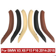 Atualizado couro esquerda direita interior maçaneta da porta do passageiro capa exterior para bmw x5 x6 f15 f16 2014-2018 2024 - compre barato