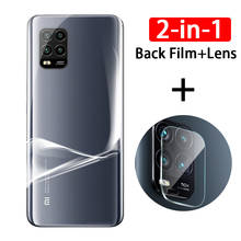 2in1 Back Protector on for Xiaomi Mi 10 10T Lite 5G Mi10 Ultra Redmi Note 10 Pro 10S 10lite Hydrogel Film Camera Lens not glass 2024 - buy cheap