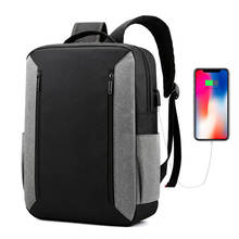Crossten New Fashion External USB Charge Laptop Bag 15" Laptop Backpack Schoolbag Travel Bag Rucksack  for Teenager 2024 - buy cheap