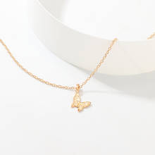 Colgante de mariposa Simple para mujer, collar de oro, cadena de clavícula dorada para fiesta de boda, accesorios de joyería 2024 - compra barato