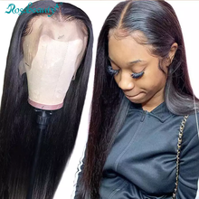 Rosabeauty 28 30 Inch Straight 13x4 Lace Front Human Hair Pre Plucked For Black Women Gluess Lace Frontal Wigs Remy 2024 - buy cheap