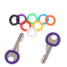 32 шт., разноцветные резиновые чехлы для ключей ярких цветов, с круглыми мягкими силиконовыми замками, эластичный чехол для ключей 2024 - купить недорого